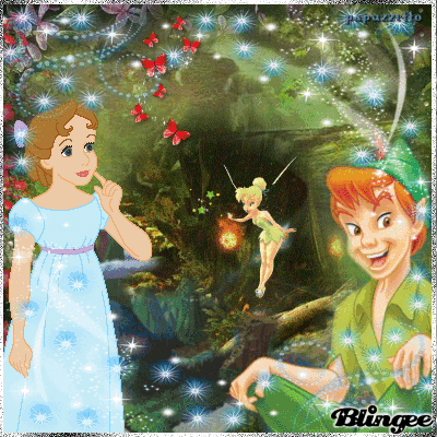 tinkerbell wendy and peter picture 128624881 blingee com medium