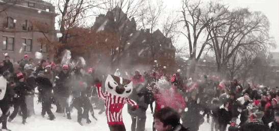 bascom hill snow gif by uwmadison find share on giphy medium