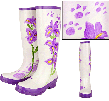 incredible paw print flower rain boots found with many great medium