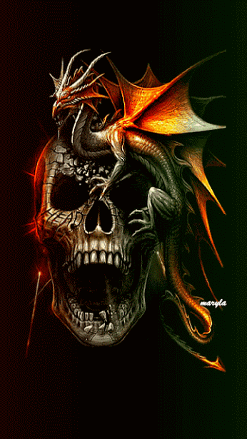 dragon skull dragon s pinterest gif art crows and medium