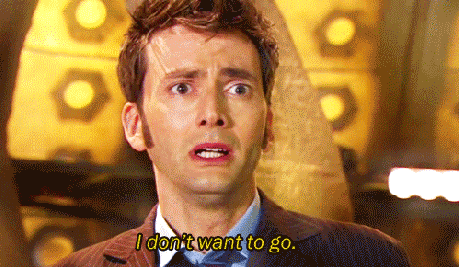 david tennant doesn t want to go on doctor who gif medium