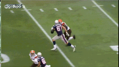 rob gronkowski leaves with knee injury after hit from tj ward gif medium