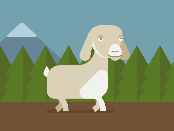 goat walk cycle by andy rothwell dribbble medium