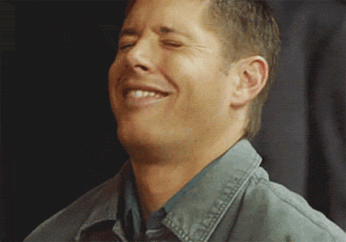 dean winchester supernatural laughing gif find on gifer medium