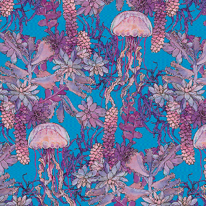 patterns lapin purple floral background medium