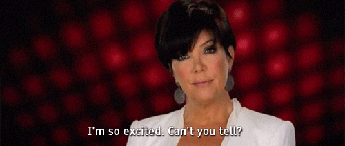 excited kris jenner gif find share on giphy medium