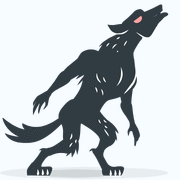 werewolf howl emoticon medium