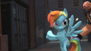 289791 animated heavy meet the scout rainbow dash safe small