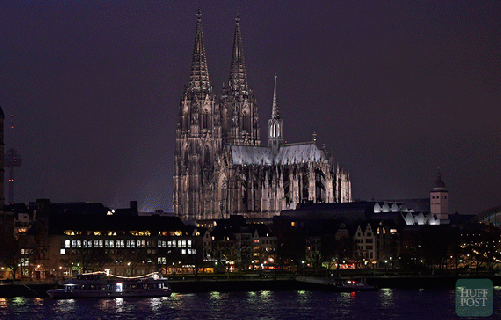 iconic lights go out across germany to protest anti islam movement small