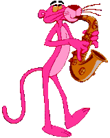 pink panther playing the saxophone pink panther playing saxophone small