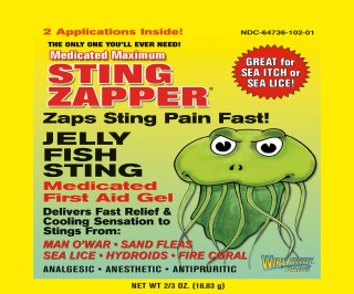 jellyfish sting treatment instant relief gel twin packet small