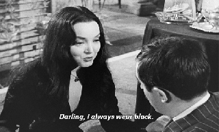 gif film black and white dress movie darkness goth gothic the addams small