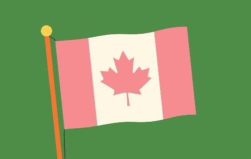 canadian flag animation behance gif small
