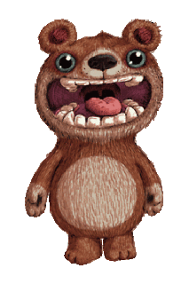 teddy bear smile sticker for ios android giphy small