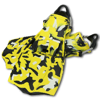 scuba military jetfin camouflage high quality certification logo small