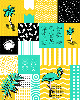thepalettestorydesigns graphic designer illustrator palm leaves border clip art small