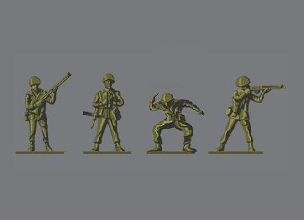 illustration art gifs design skating animation animated gif army military figure toys skateboard small