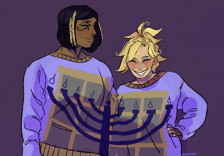 premium gay content for rory ugly hanukkah sweater small