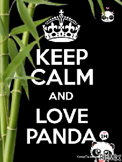 keep calm and love panda picmix small