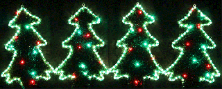 blinking christmas lights gifs animated 61cm high 4 led small