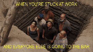 stuck at work working late gif by wrecked find share small
