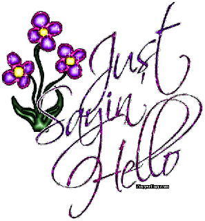 just sayin hello spring glitter flowers glitter graphic greeting small