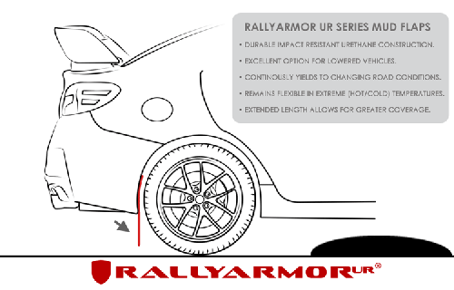 2015 18 subaru wrx sti sedan mud flap blue logo rally armor small