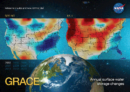annual water storage changes over the u s from grace grace fo small
