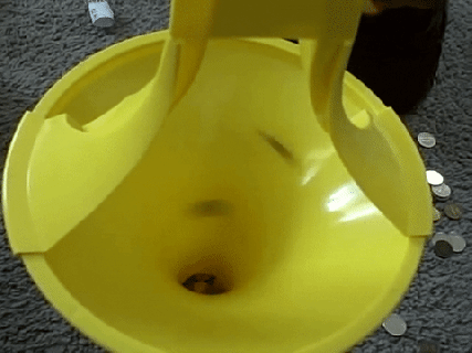 the yellow wishing well coin funnel nostalgia small