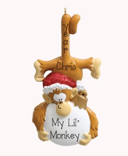 monky ornament my personalized ornaments small