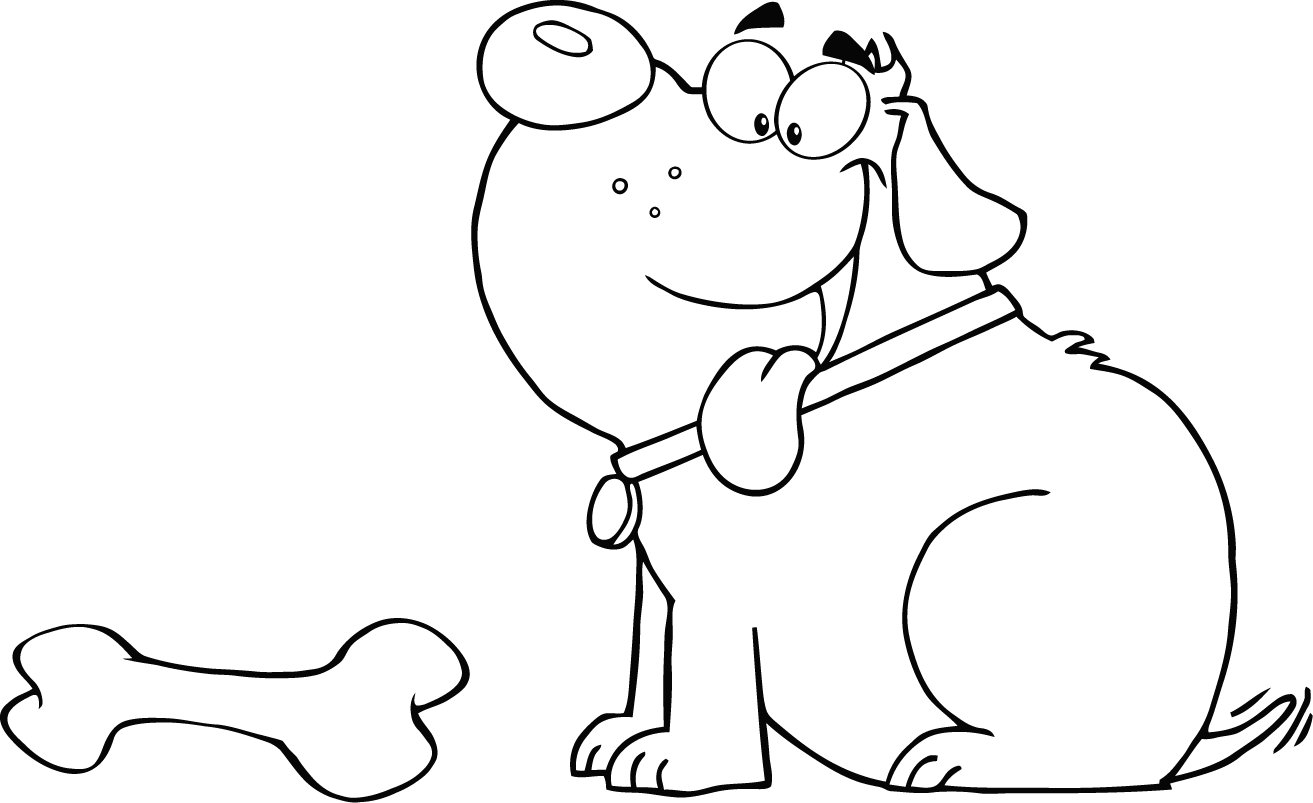 fat dog with bone coloring pages free printable olivia s puppy small