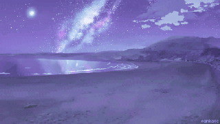 1k my gifs mine sky night stars makoto shinkai purple small