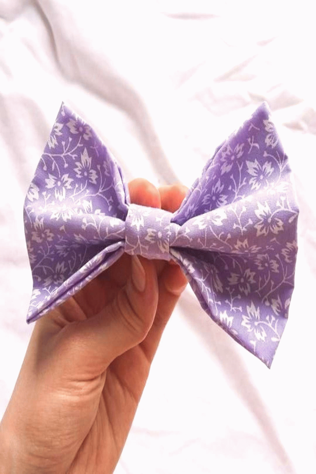 rapunzel tangled ditsy floral purple hair bow disney bound