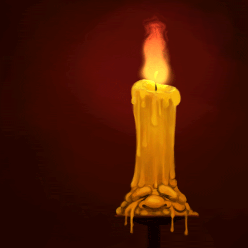 image gallery melting candle small