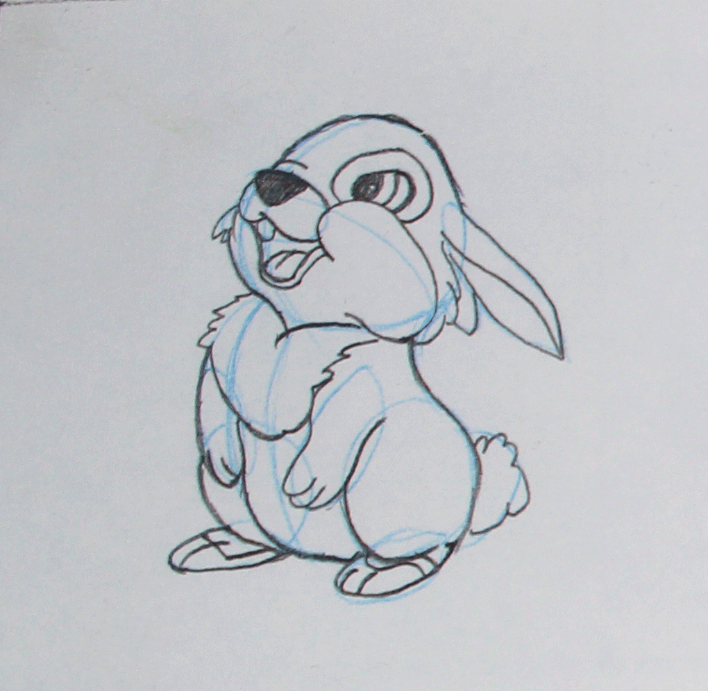 thumper cute disney drawings easy sketches s hopkins coloring pages small