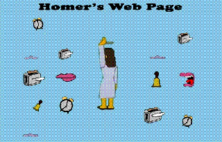 image homer s web page animated gif gif simpsons small