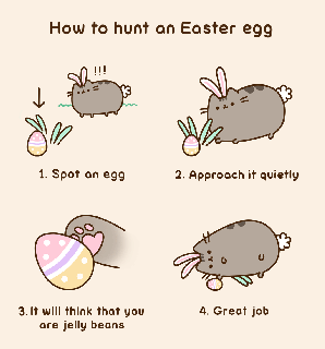 today pusheen teaches us that the best way to hunt archie small