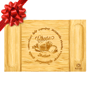 royal craft wood large bamboo cheese board gift set charcuterie cutting for fruits meat with cracker serving tray walmart com cat eating pie small