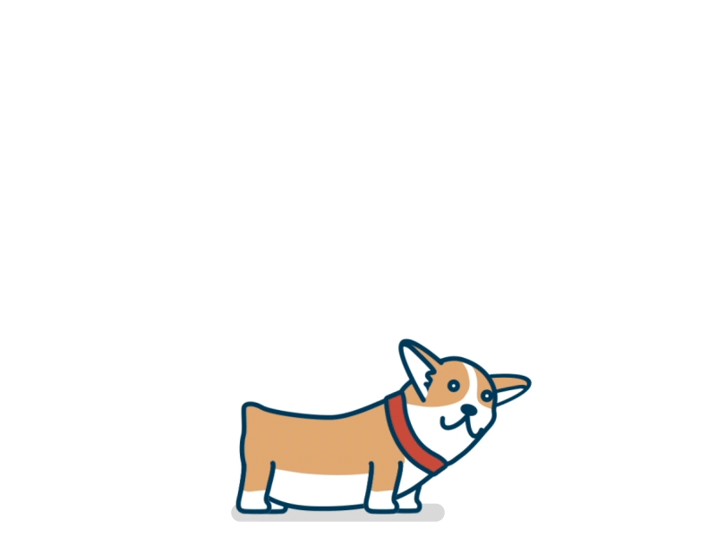 corgi jump corgi dog illustration and doodle sketch small