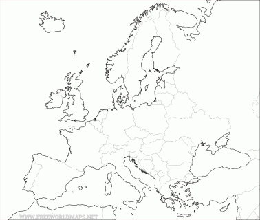 free printable maps of europe small