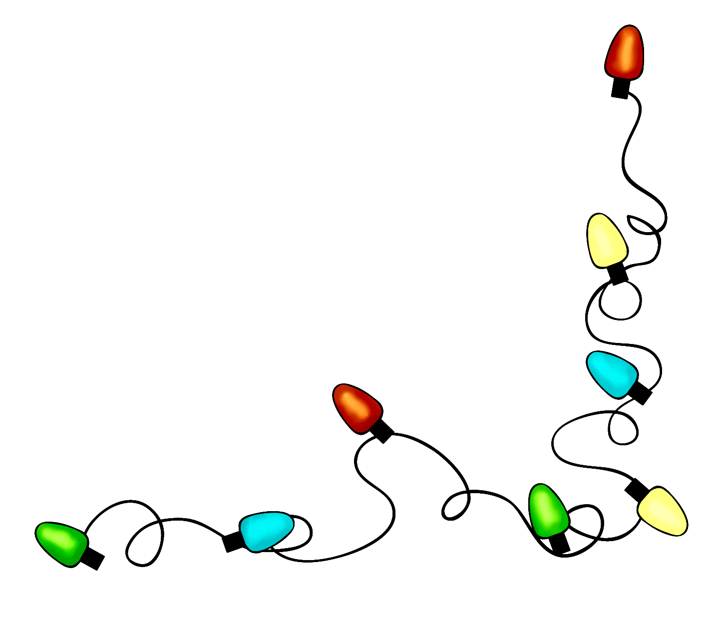 christmas lights clipart light clips animated present clip art small