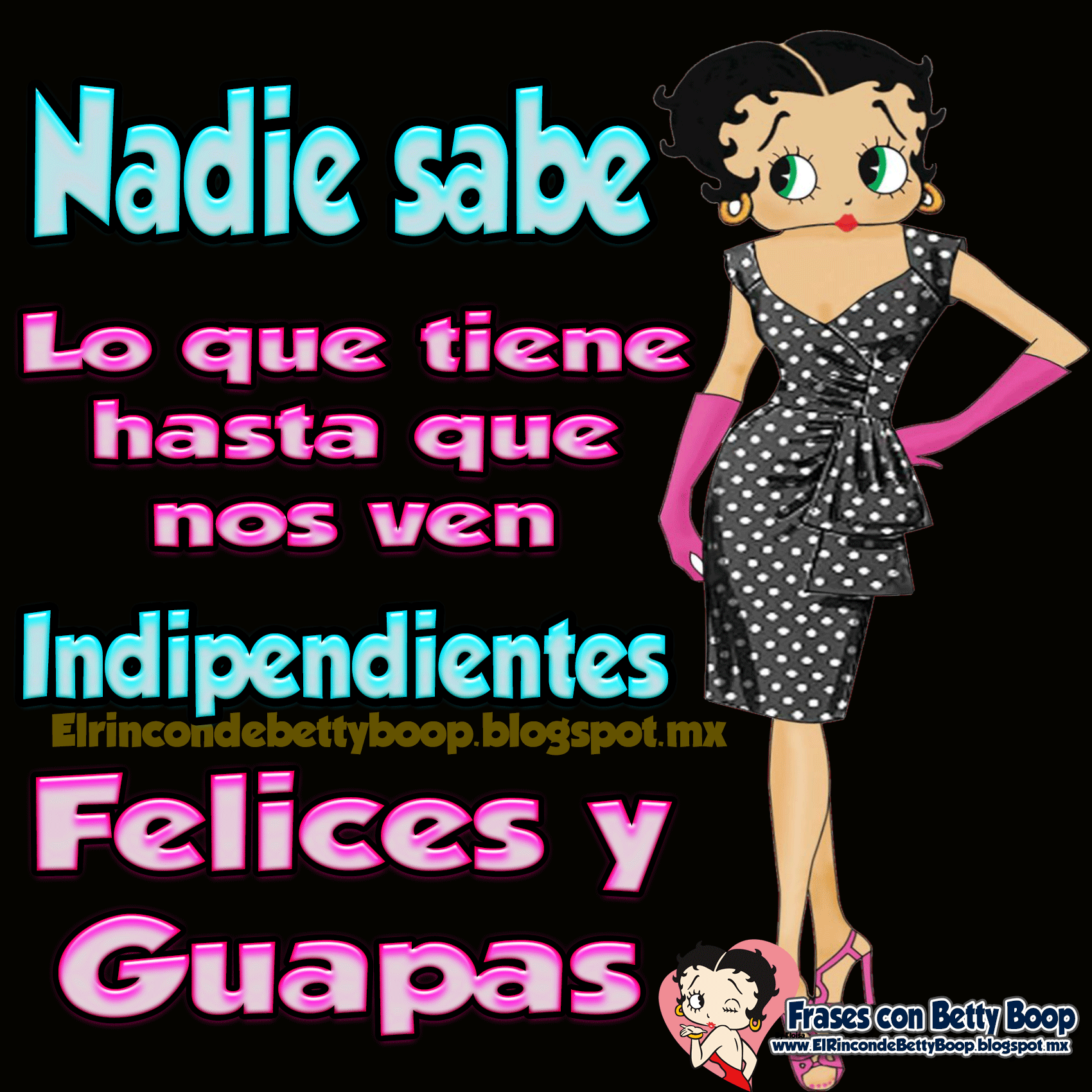 nadie sabe lo que tiene betty boop pictures frases small