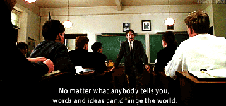 robin williams dead poets society and talking to small