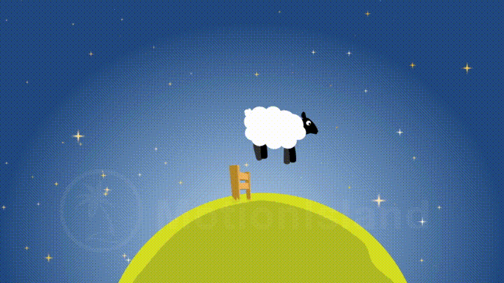 cute sheep jumping over fence after effects animation after small