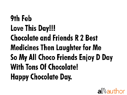 9th febnlove this day nchocolate and quote small