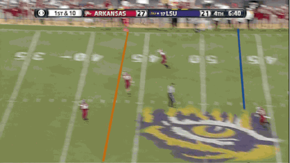 lsu wr jarvis landry makes ridiculous catch against arkansas football flips small