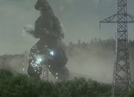 image godzilla 1991 takes out electrical tower gif gojipedia small