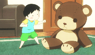 anime boy kawaii bear gif find share on giphy small