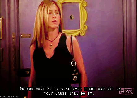 re watching friends because rachel green understands what it is like small