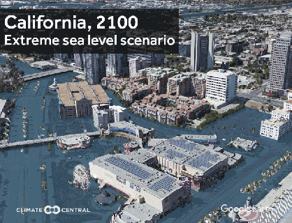 u s cities at risk from sea level rise google earth 3d small